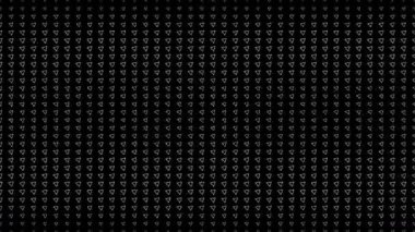 Beyaz desenli dijital görsel animasyon. Başlıklarda, sunumlarda veya VJ kullanımında kullanmak için ideal döngüsüz renksiz geometrik patlayıcı etkisi görüntüsü. 