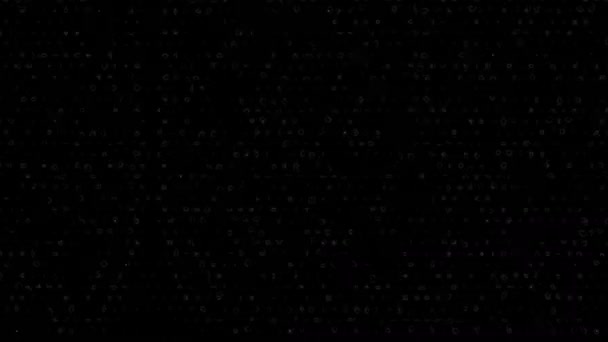 Цифровая Анимация Белого Узора Цикл Бесшовных Абстрактных Цветных Геометрических Взрывных — стоковое видео