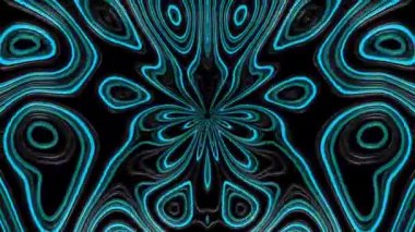 Trippy dalgası dijital görsel animasyon. Başlıklarda, sunumlarda veya VJ kullanımında kullanmak için ideal döngüsüz renksiz geometrik patlayıcı etkisi görüntüsü. 