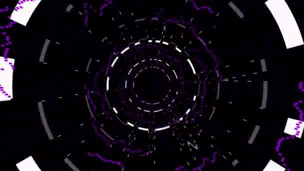 Rytm Forma Digital Visuell Animation Loopas Sömlös Abstrakt Färgad Geometrisk — Stockvideo