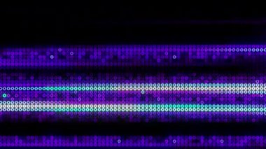 Büyük noktalar dijital görsel animasyon. Başlıklarda, sunumlarda veya VJ kullanımında kullanmak için ideal döngüsüz renksiz geometrik patlayıcı etkisi görüntüsü. 