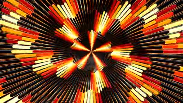 Spiralneons Digitale Visuelle Animation Nahtlose Abstrakte Farbige Geometrische Effekte Ideal — Stockvideo