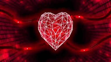 Soyut kalp arkaplanı