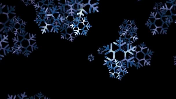 Soyut Noel kar — Stok video