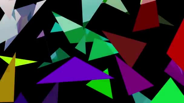 Blinkende Dreieck Hintergrund — Stockvideo