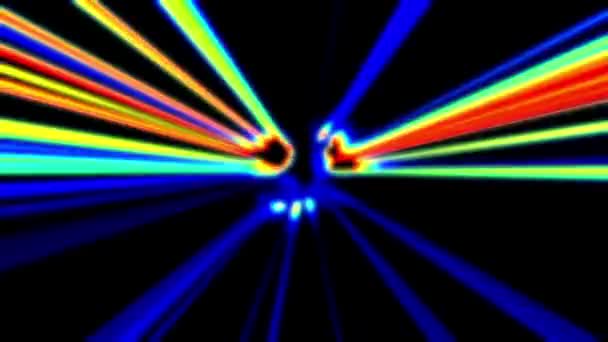 Абстрактные импульсные лучи — стоковое видео