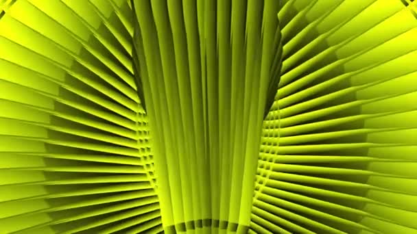 Mecanismo abstracto amarillo-verde — Vídeos de Stock