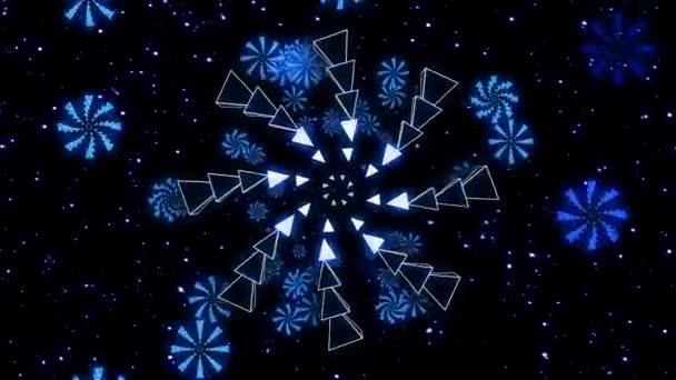 Christmas abstract Snow — Stockvideo