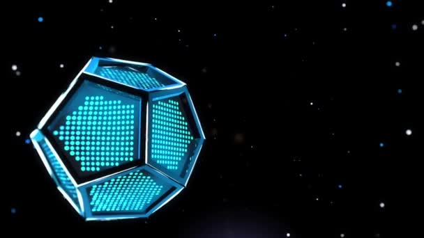 Élément géométrique bleu abstrait 