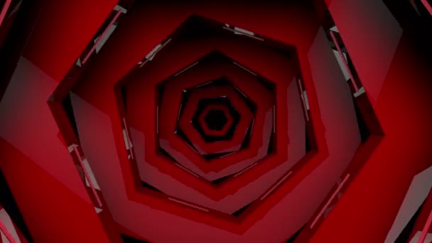 抽象的な移動赤パルサー — ストック動画