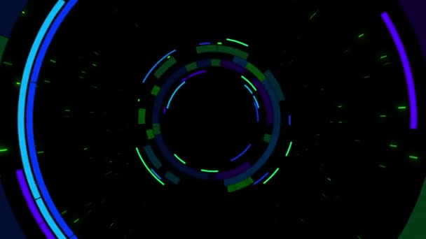 Túnel em movimento abstrato — Vídeo de Stock