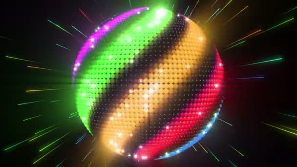 Hareketli Disco Led ışıklar — Stok video