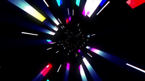 移动彩色的爆炸冲击波 — 图库视频影像