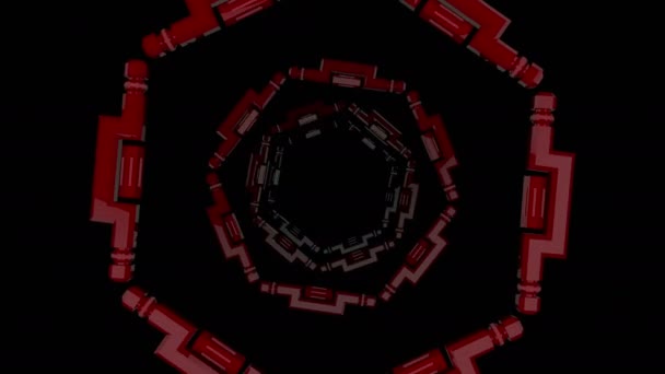 Abstract moving Red Pulsar — Stock Video