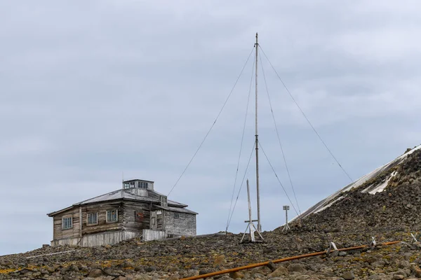 Base Rusa Investigación Expedición Polar Bahía Tikhaya Tikhaya Bukhta Archipiélago —  Fotos de Stock