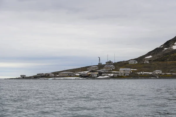 Rysk Forskning Och Polarexpedition Bas Tikhaya Bay Tikhaya Bukhta Franz — Stockfoto