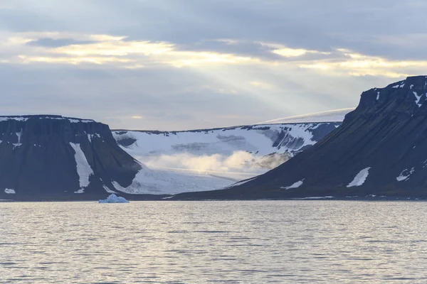 Arktische Landschaft Sommer Franz Jozef Land Archipel Flora Kap Insel — Stockfoto