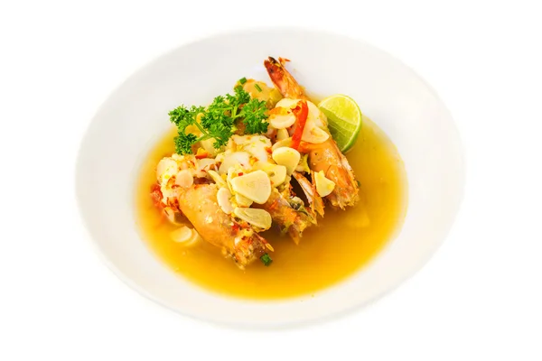 Haşlanmış Kral ile Sarımsak Karides