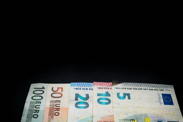 Αφηρημένη Και Εννοιολογική Άποψη Των Τραπεζογραμματίων Και Του Χρήματος Ευρώ — Φωτογραφία Αρχείου