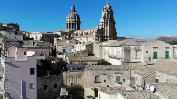 Παλιά Πόλη Της Ragusa Ibla Στη Σικελία Ιστορικό Κέντρο Που — Αρχείο Βίντεο