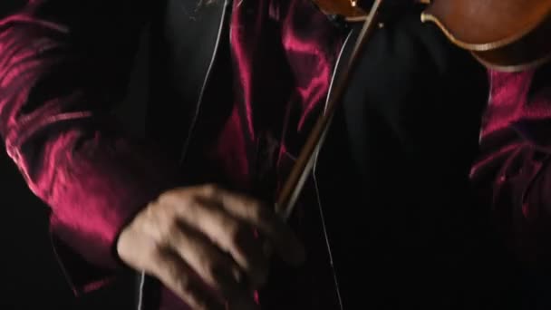 Violinist playing the jazz — Stock Video