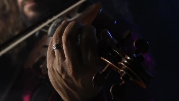 Violinista che suona il jazz — Video Stock