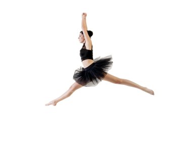 Stüdyoda poz veren balerin.