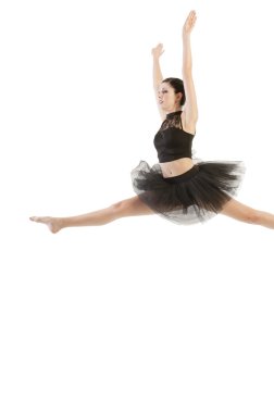 Stüdyoda poz veren balerin.