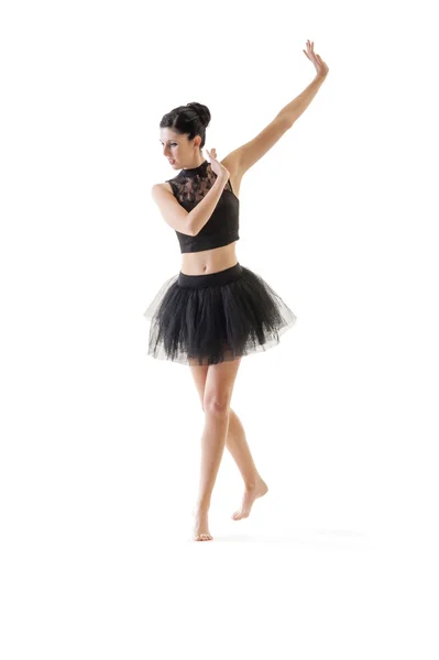 Bailarina posando em estúdio — Fotografia de Stock