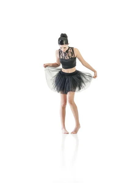 Ballerina posing in studio — Stock Photo, Image