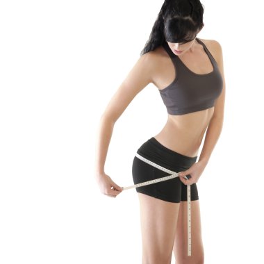 Kilo kaybı için kontrol kadın 