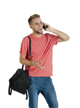 Akıllı telefon kullanan adam.