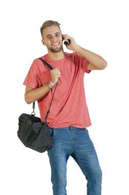 Akıllı telefon kullanan adam.