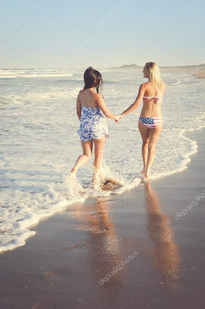 Lesbians At The Beach