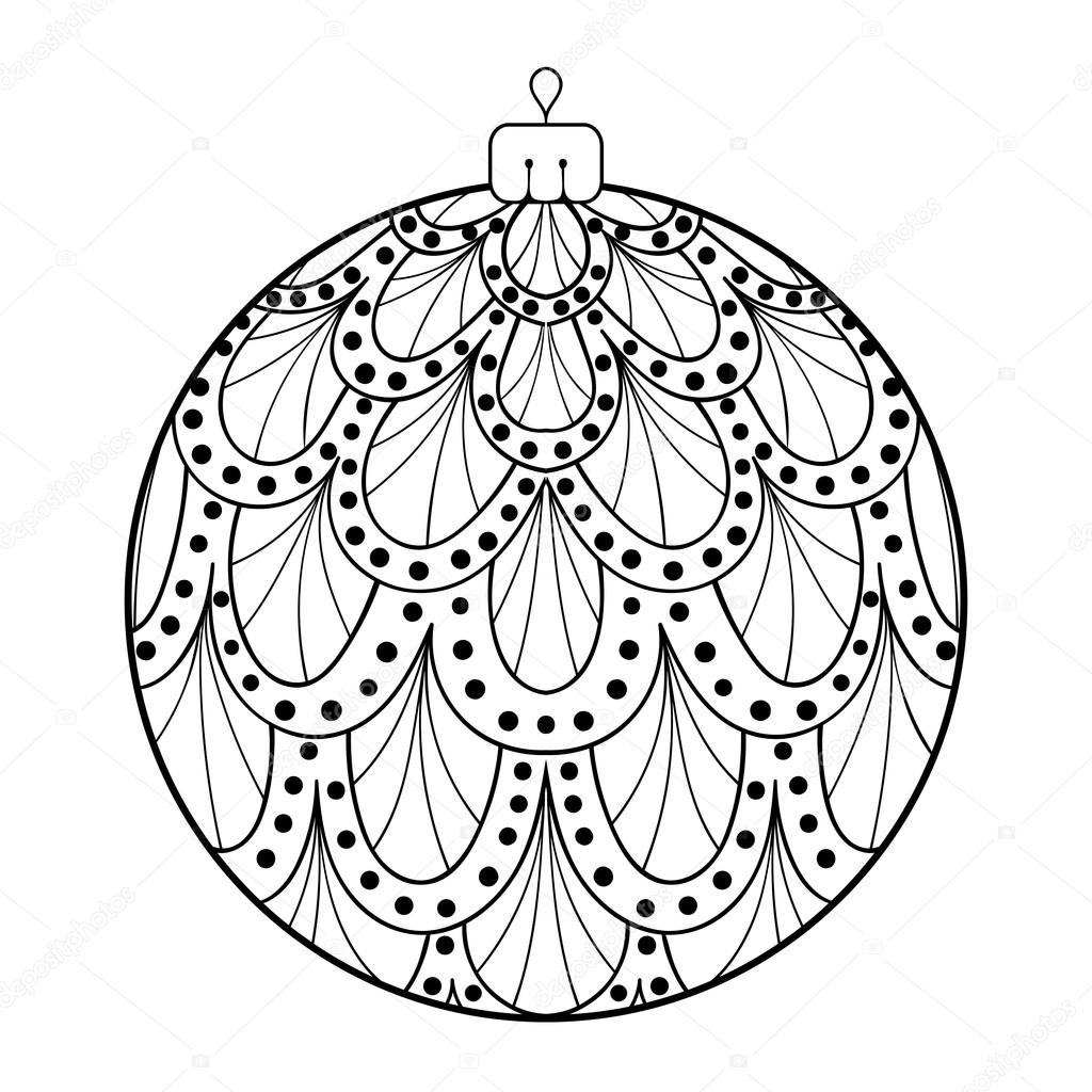 zentangle stylized new year 2017 christmas ball freehand zentangle stylized new year 2017 christmas ball freehand