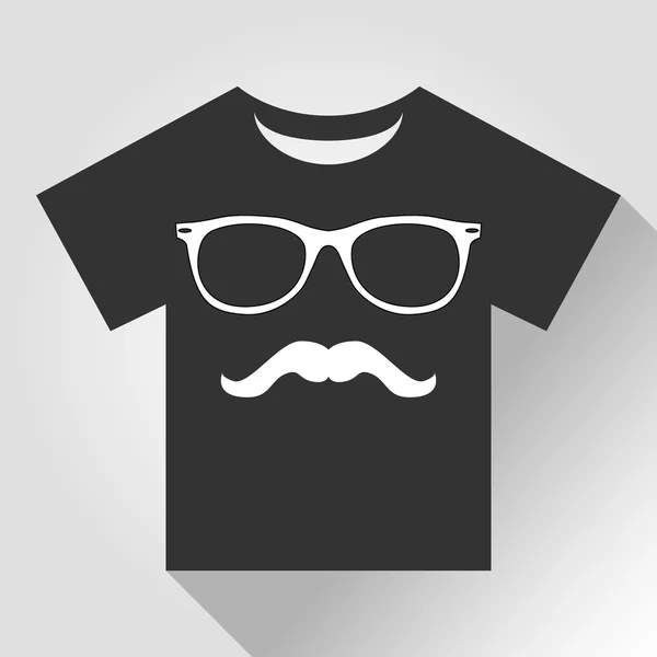 Tshirt icon in flat — Stock Vector