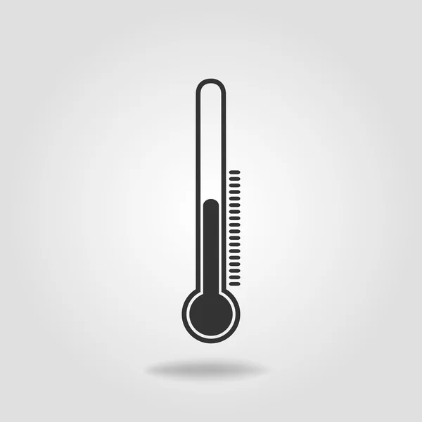 Thermometer icon in flat style — Stock Vector