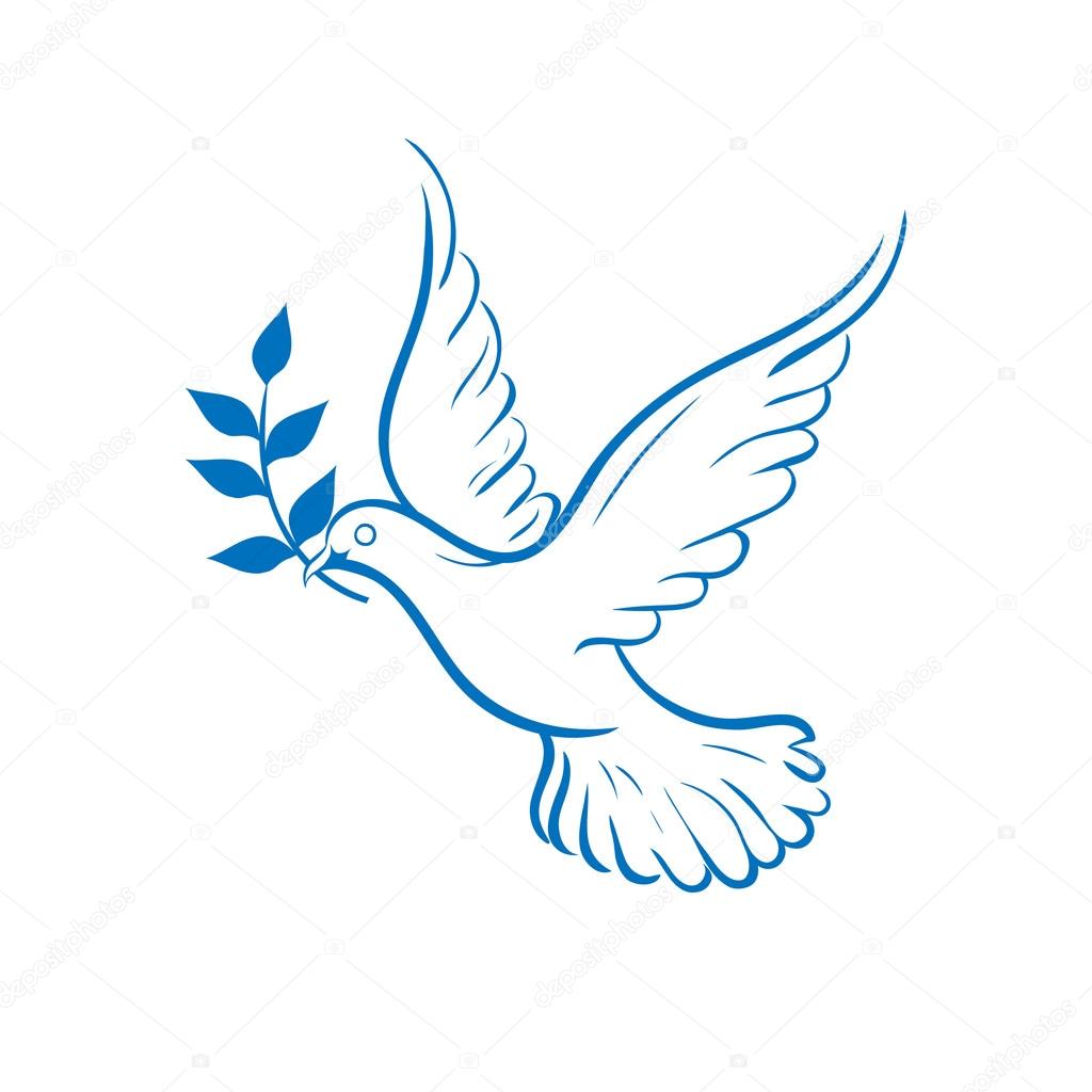 blue dove of peace