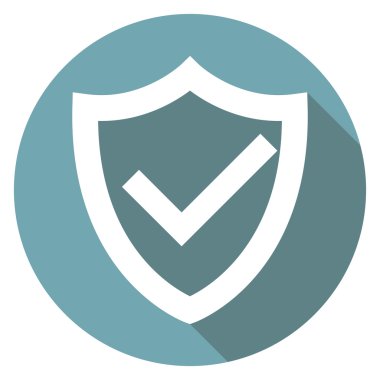 Güvenlik düz simgesi