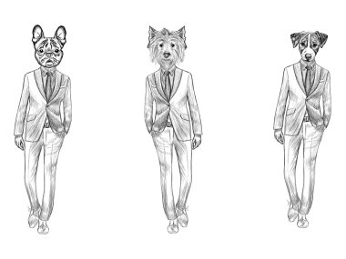 el çekilmiş köpekler