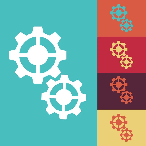 Settings gears icons — Stock Vector