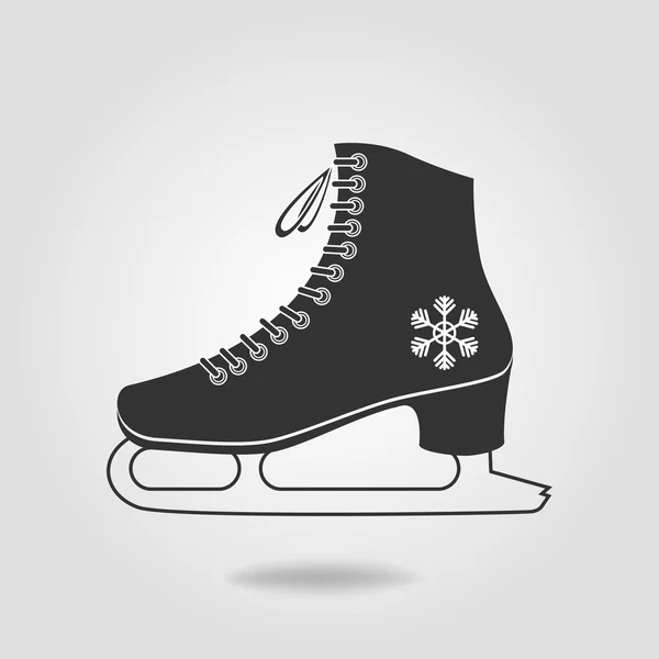 Icône de patins à glace — Image vectorielle