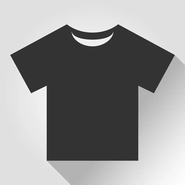 Ícone de camiseta em plano — Vetor de Stock