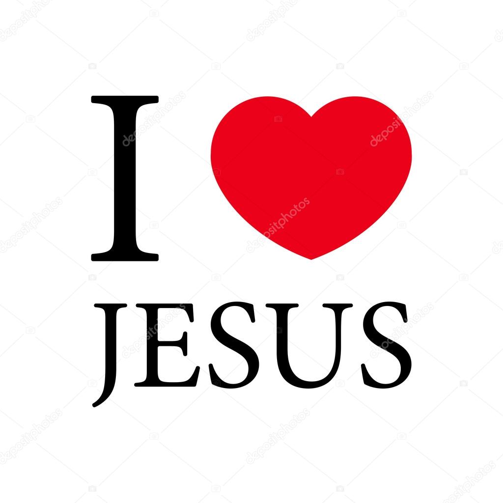 I love Jesus Stock Vector by ©i_panki 64060039