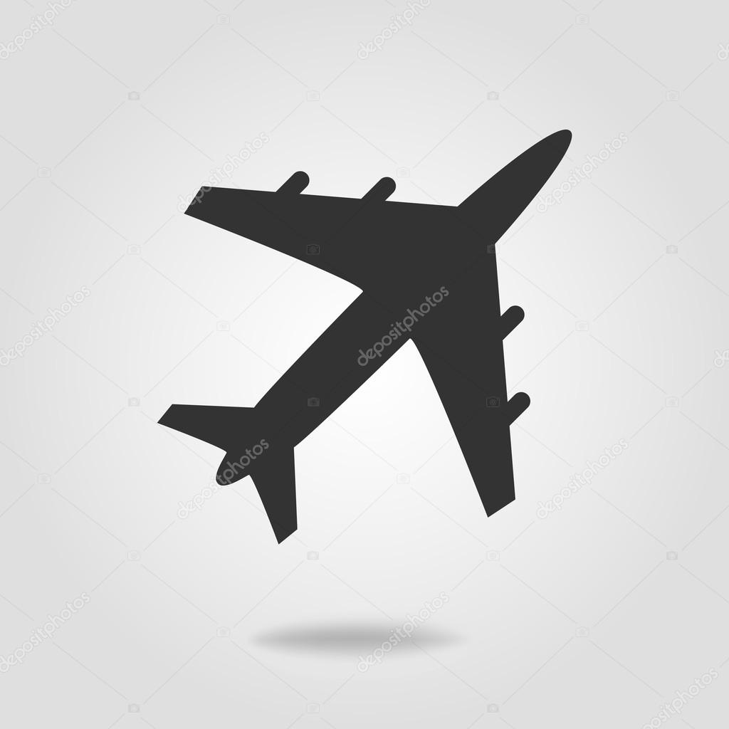 Airplane Flat  icon