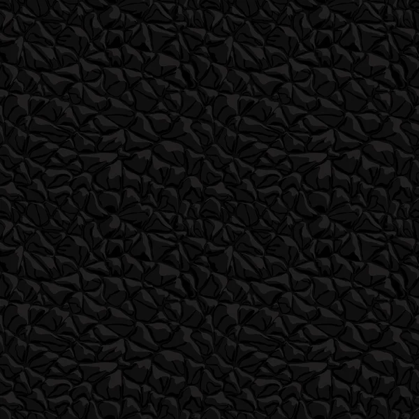 Texture sans couture en cuir noir. Illustration vectorielle . — Image vectorielle