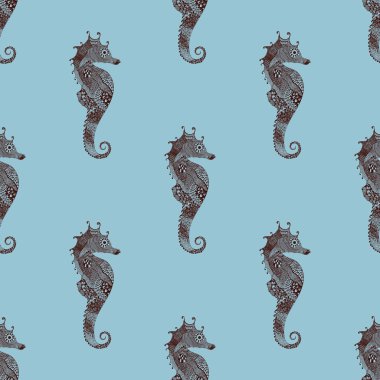 Deniz atı seamless modeli