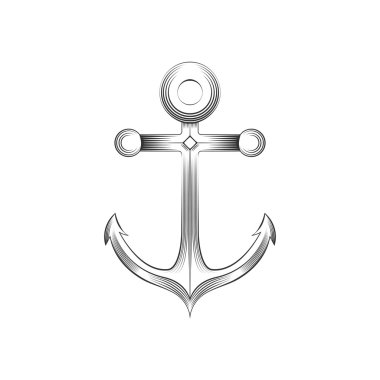 Çapa logo illüstrasyon