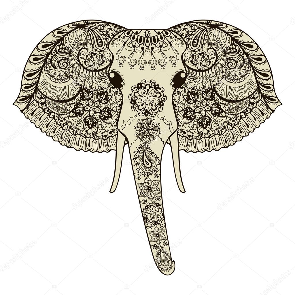 Elephant Tattoo Design