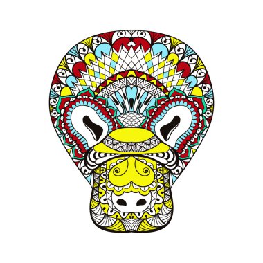 Zentangle Platypus, animal totem for adult anti stress Coloring